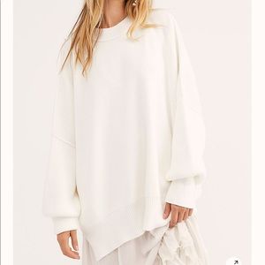 Free People Easy Street Tunic- Painted Whi…